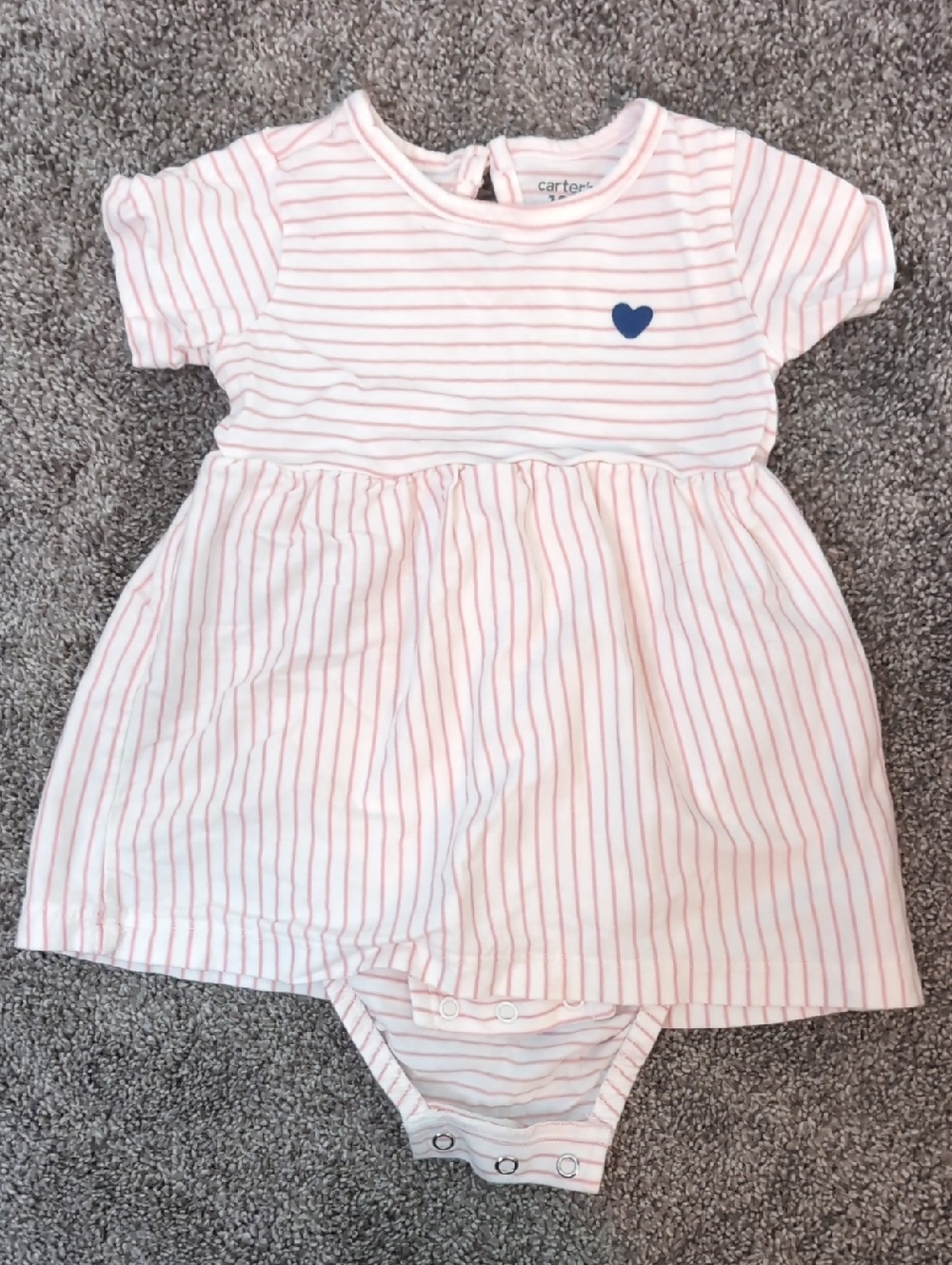 Three Carter's Baby Rompers - Picture 4 of 8